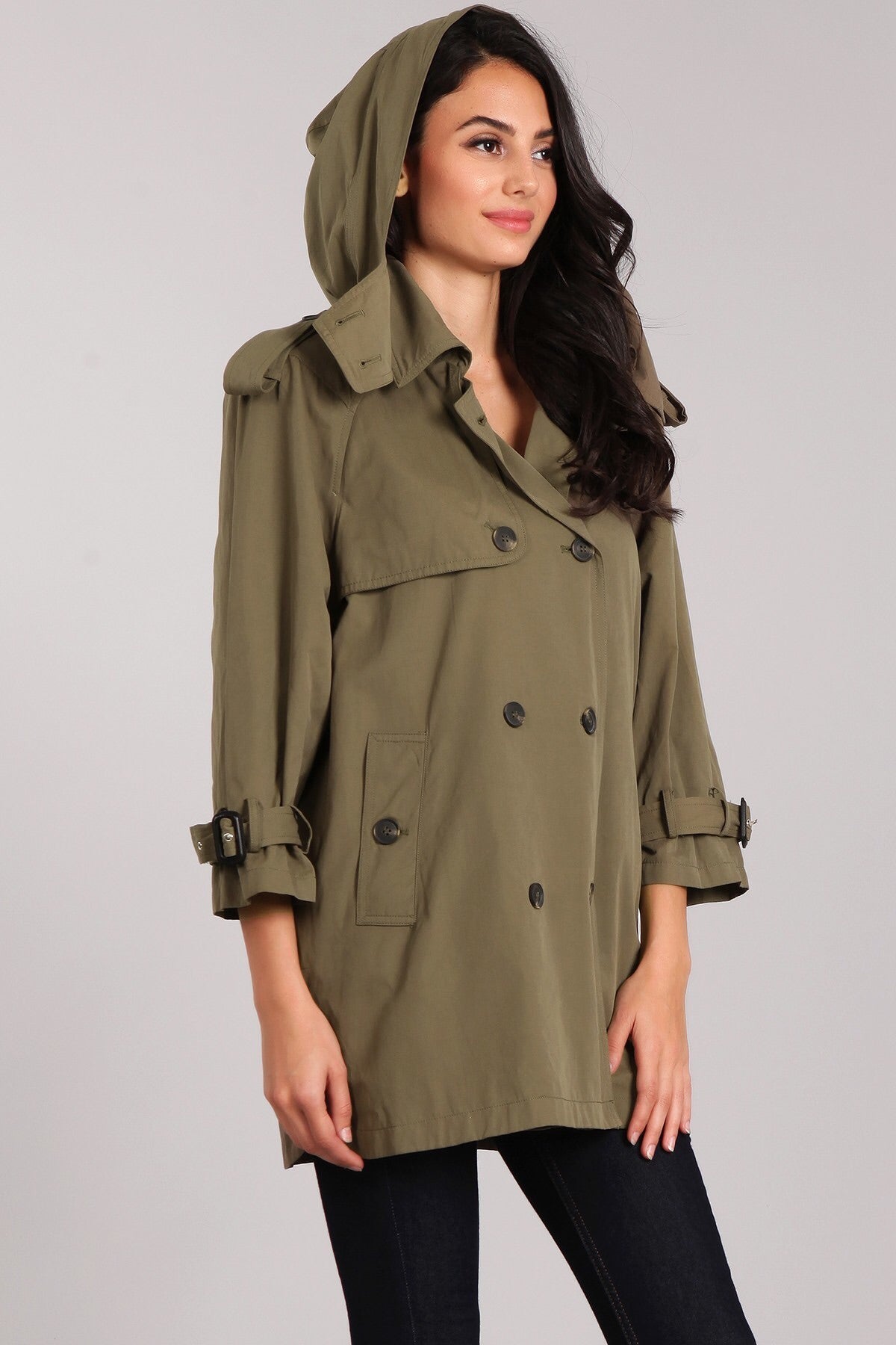 Trench Coat 3/4 Sleeve