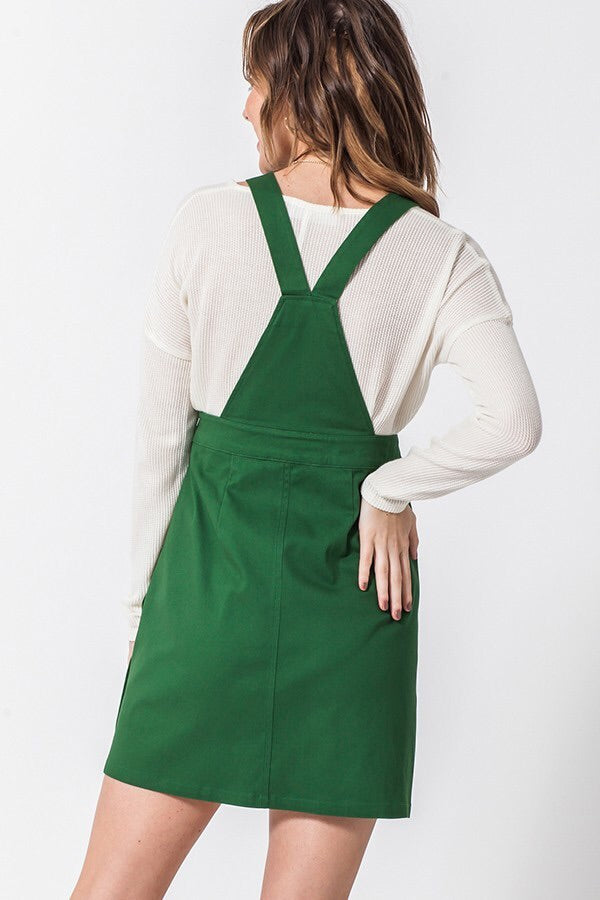 JR Charcoal Overall Short Dress