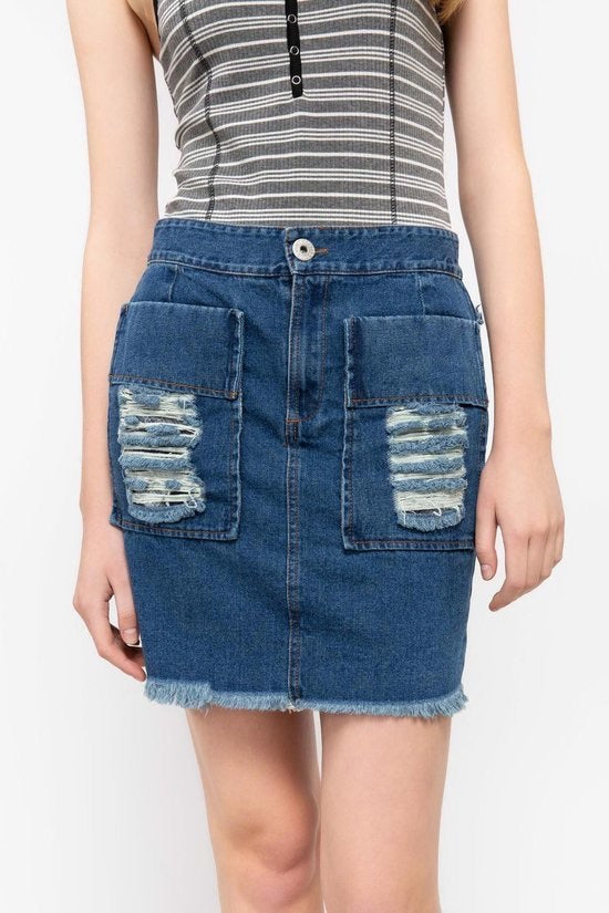 POL Denim Skirt