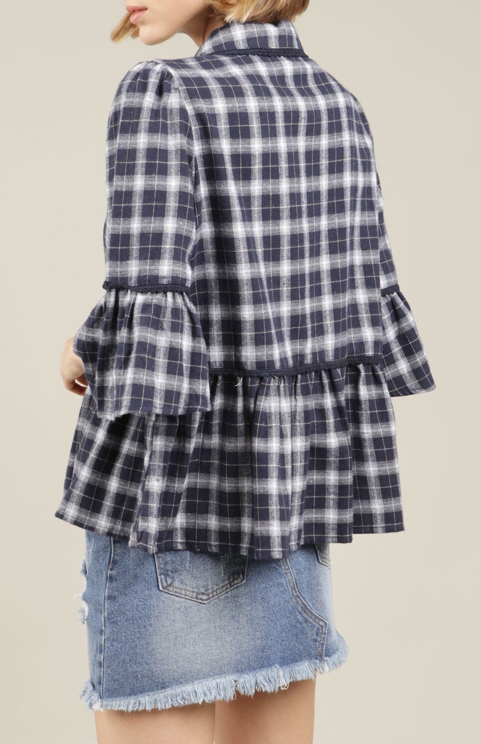 POL Embroidered Baby Doll Shirt