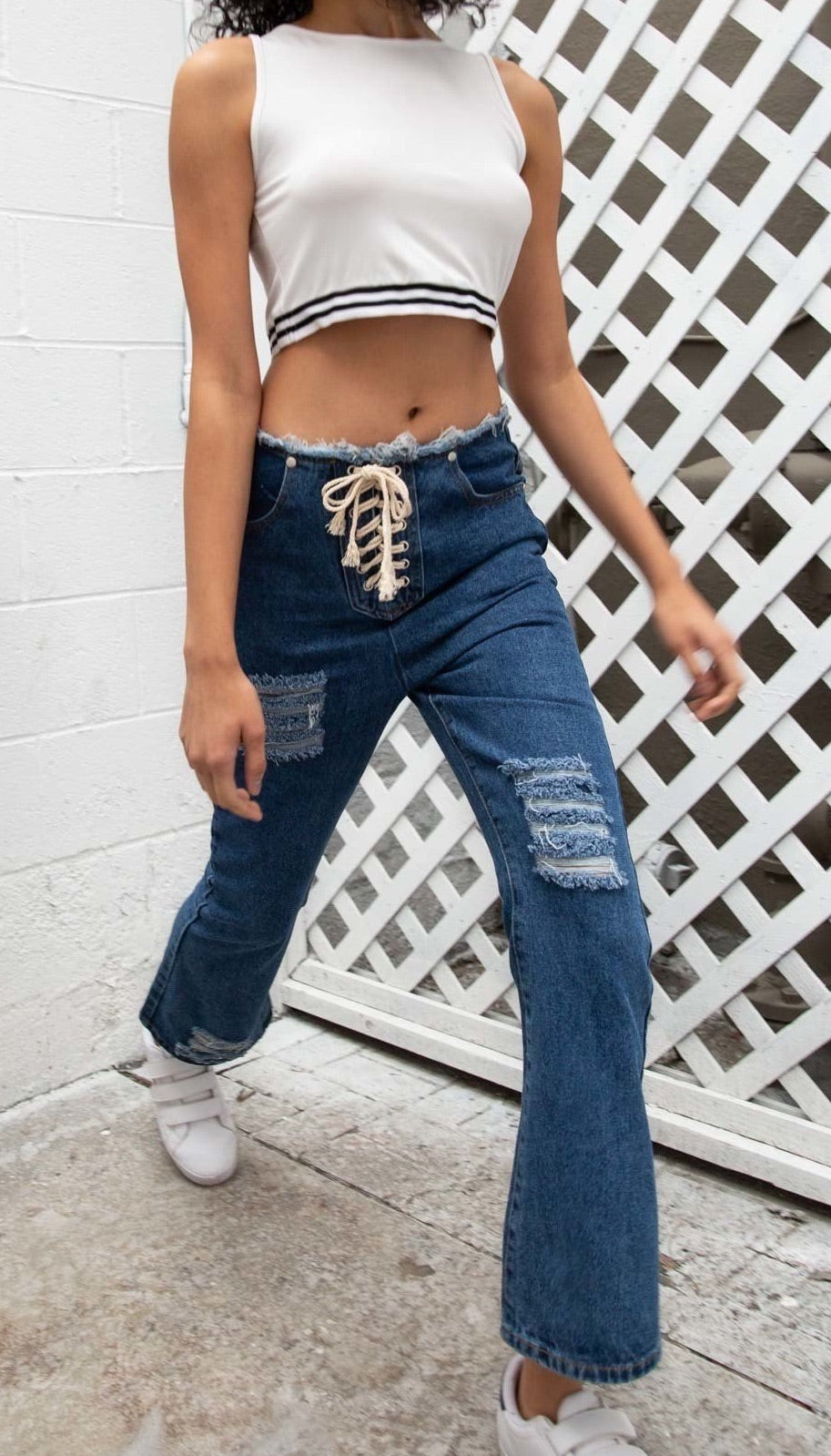 POL Mid-rise Wide Leg Denim Jeans