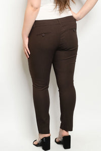 Plus Size Brown Pants