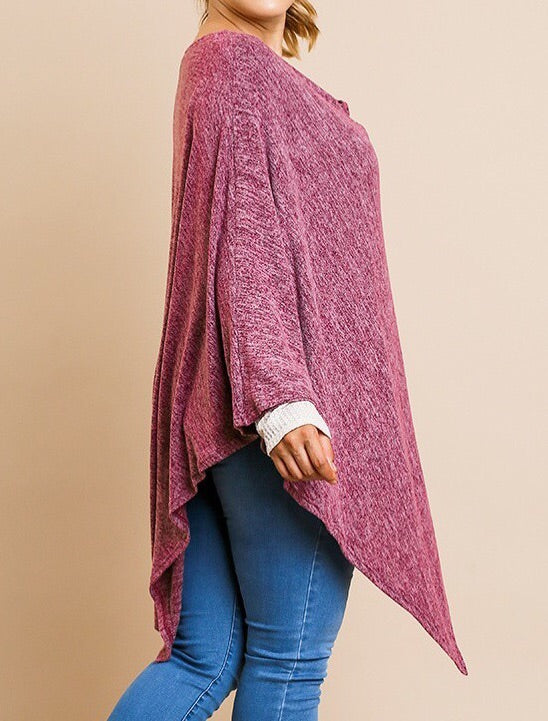 Cowl Neck Poncho
