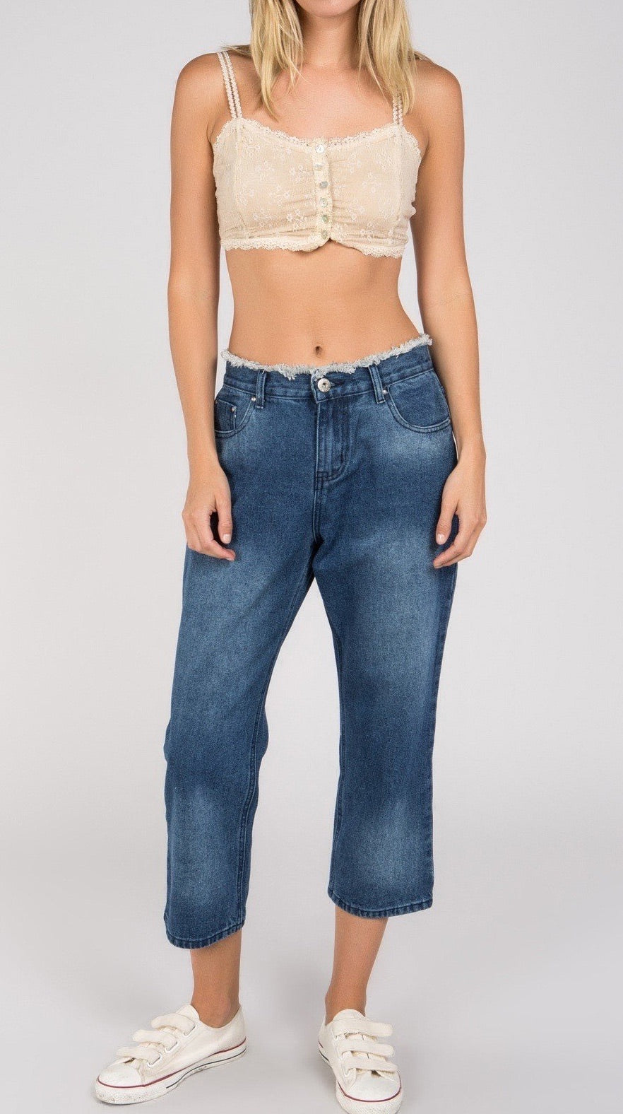 POL Mid Rise Loose Fit Denim