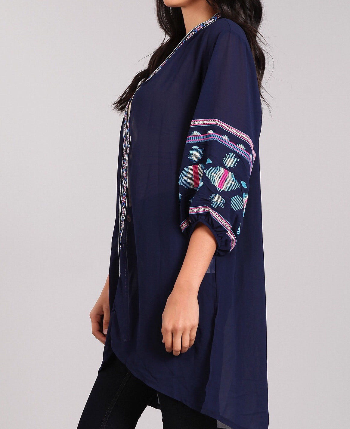 Cardigan Embroidery Sleeve