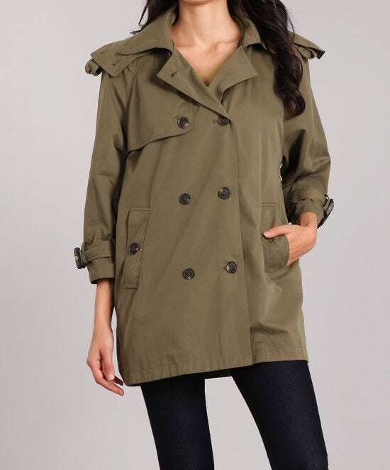 Trench Coat 3/4 Sleeve