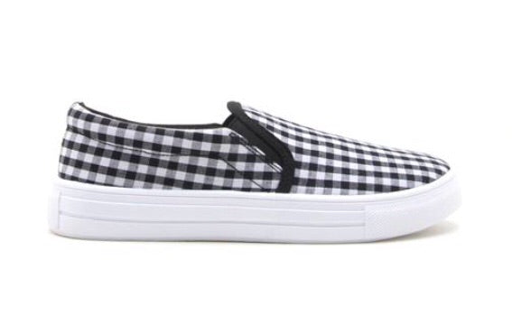 Shoes Plaid Slip On Sneaker