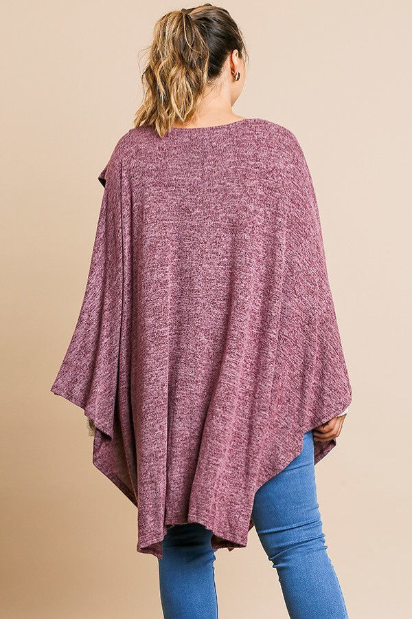 Cowl Neck Poncho