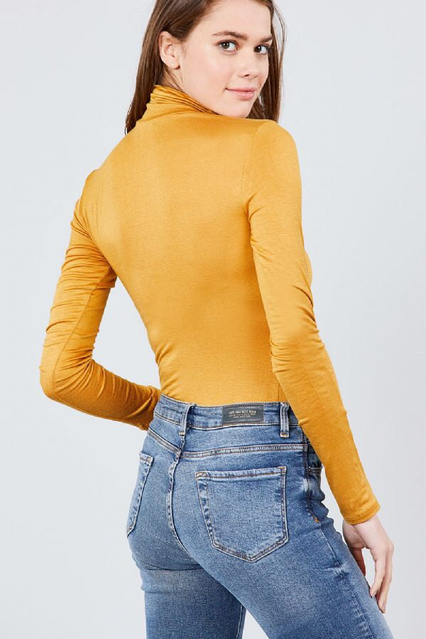 Bodysuit Long Sleeve Turtle Neck