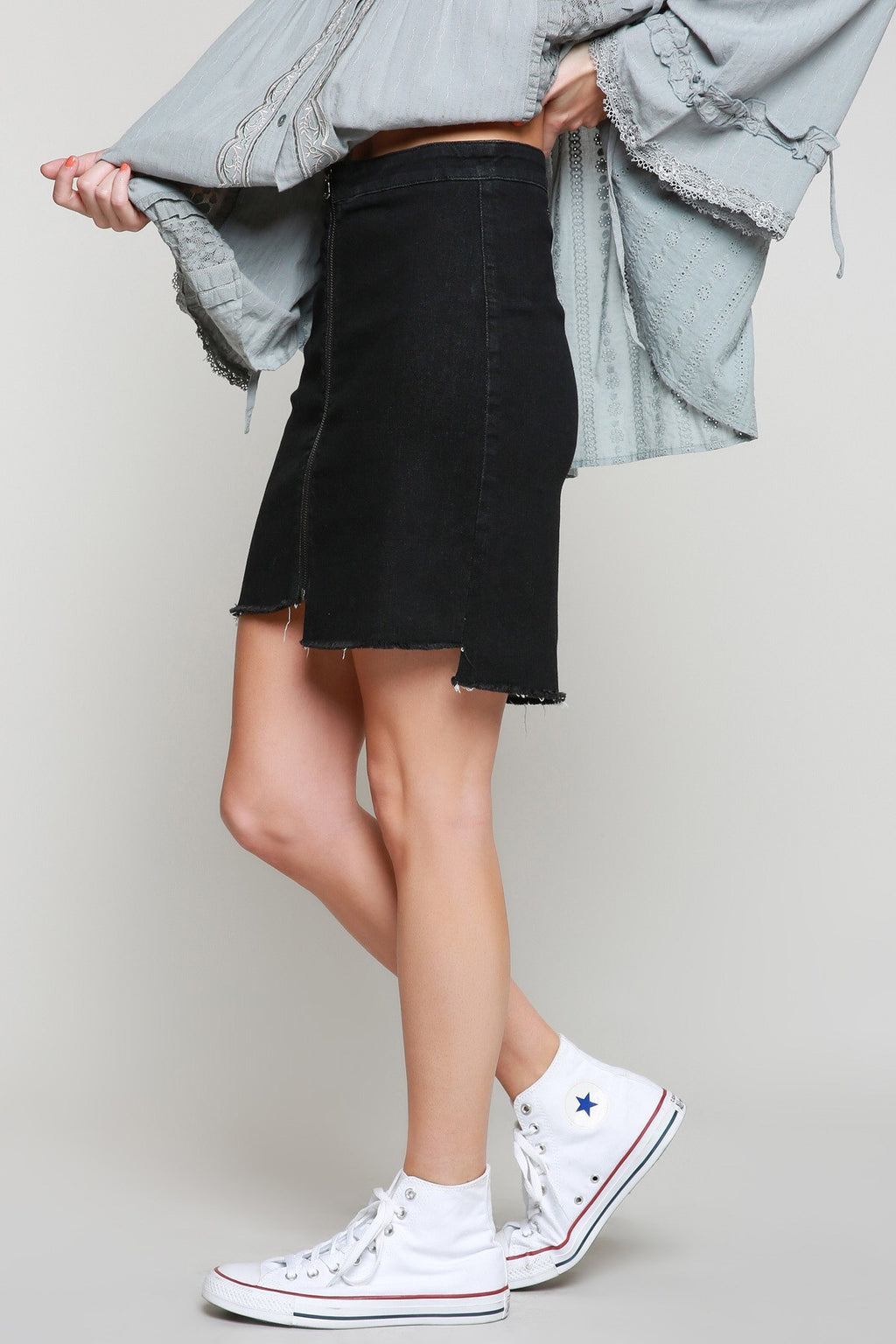 POL Denim Mini Skirt