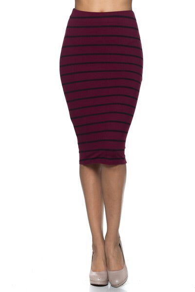 Stripe Skirt Pencil