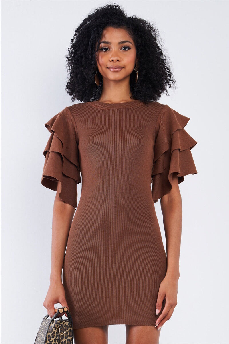 Light Coffee Brown Dress