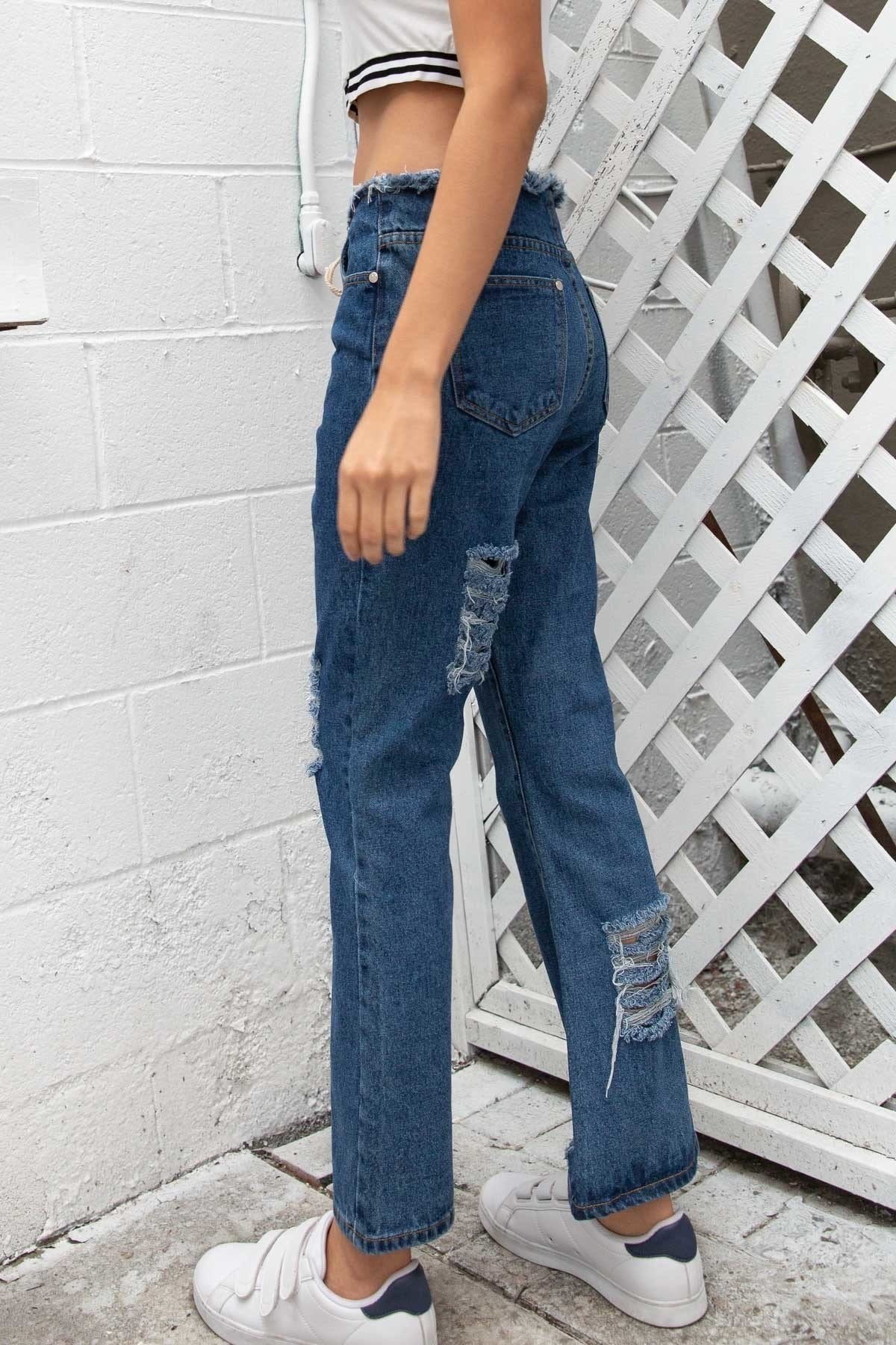 POL Mid-rise Wide Leg Denim Jeans