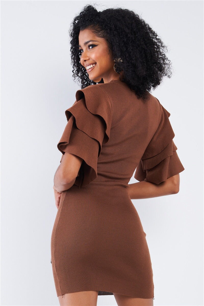 Light Coffee Brown Dress