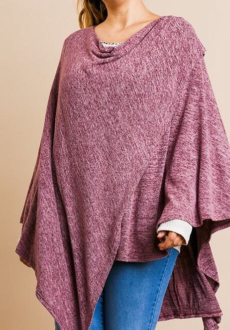 Cowl Neck Poncho