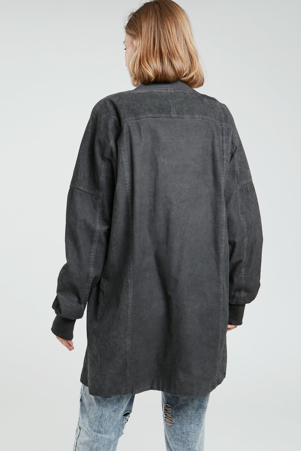 POL Long Corduroy Bomber Jacket