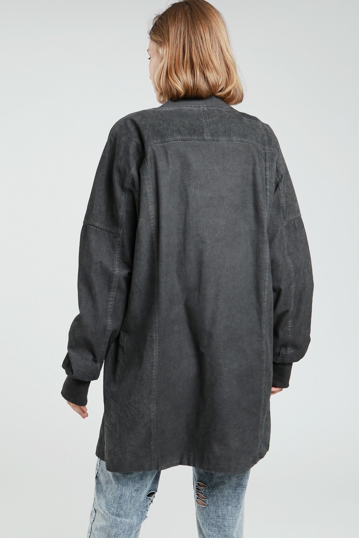 POL Long Corduroy Bomber Jacket