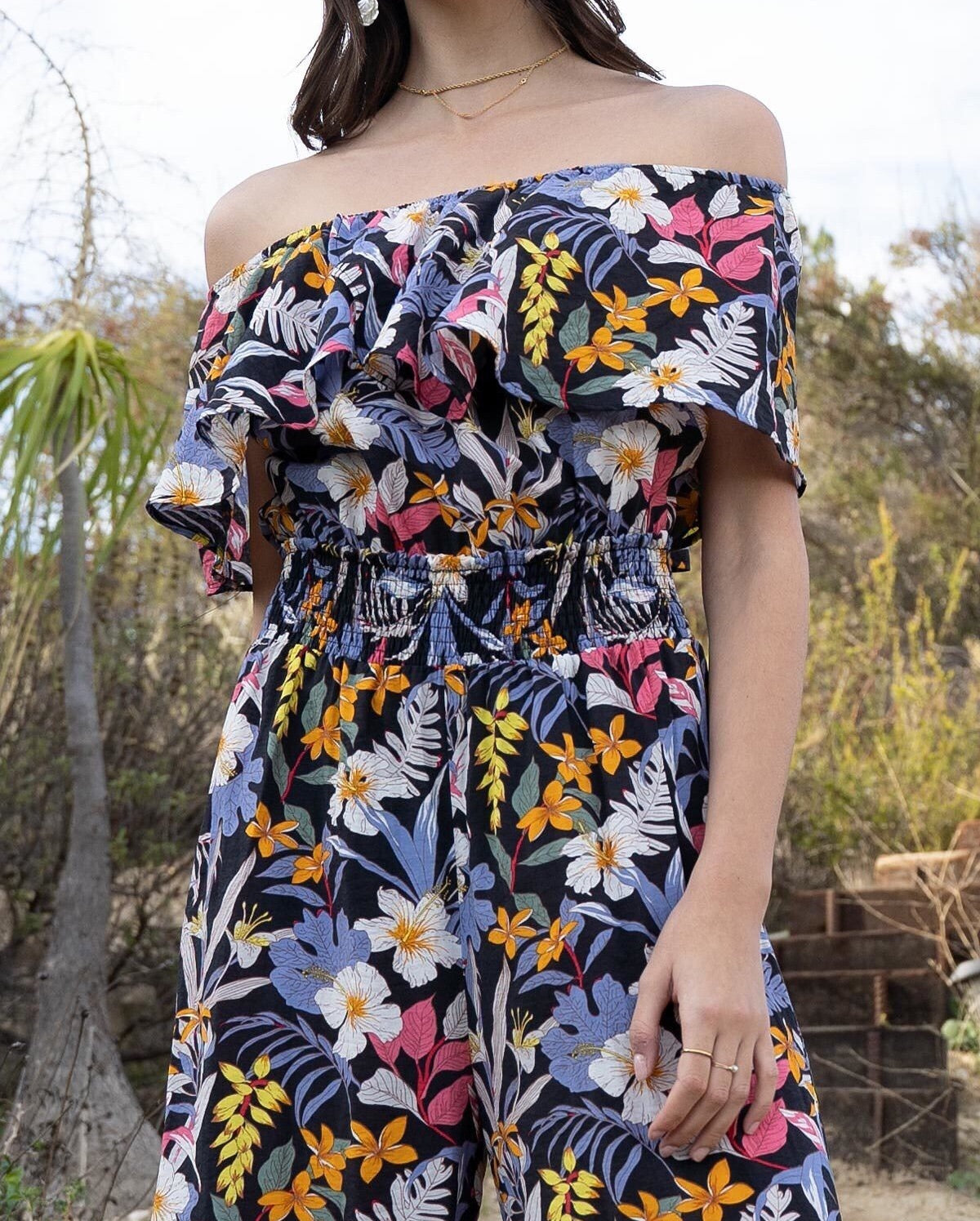 POL Off Shoulder Jumpsuit