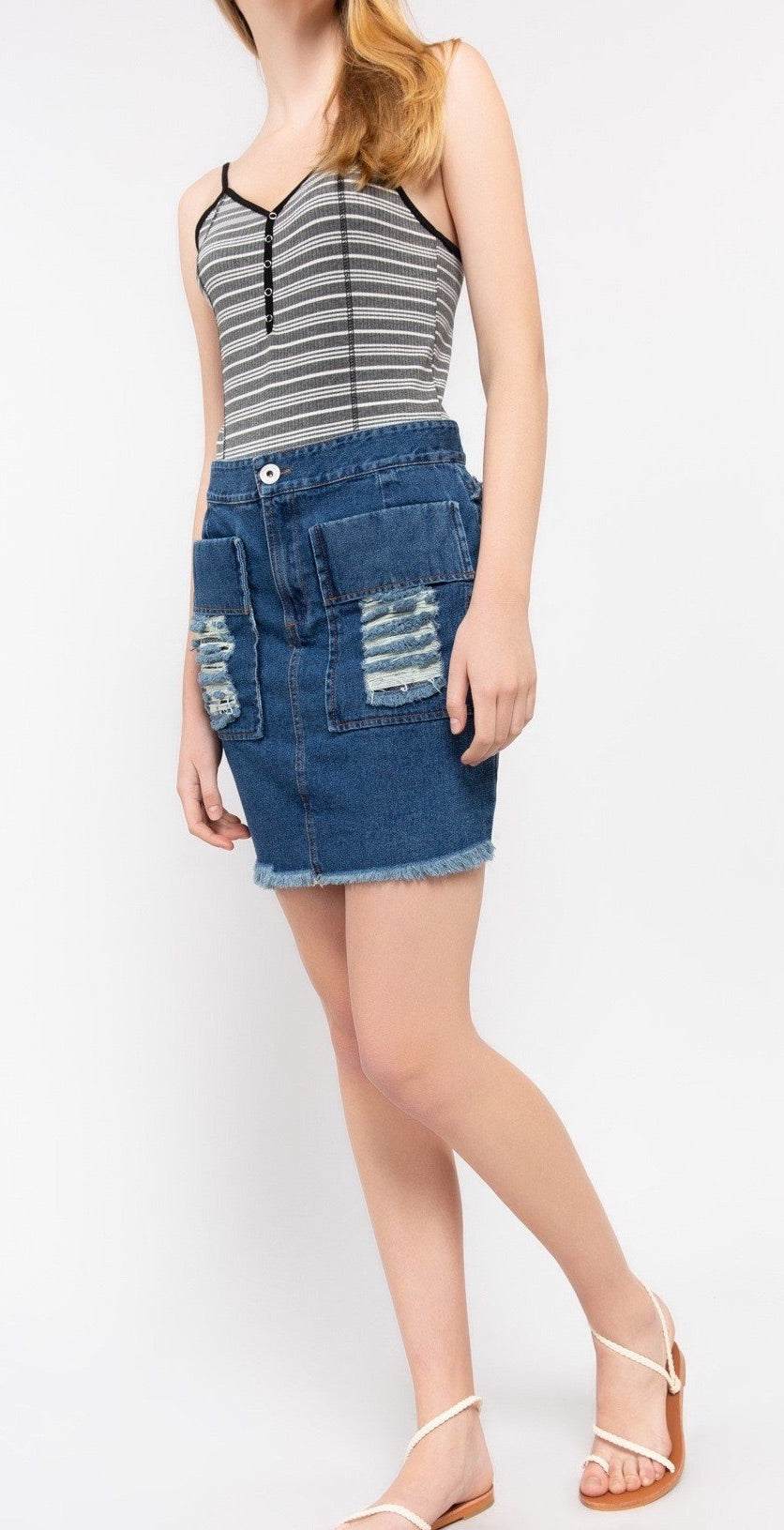 POL Denim Skirt