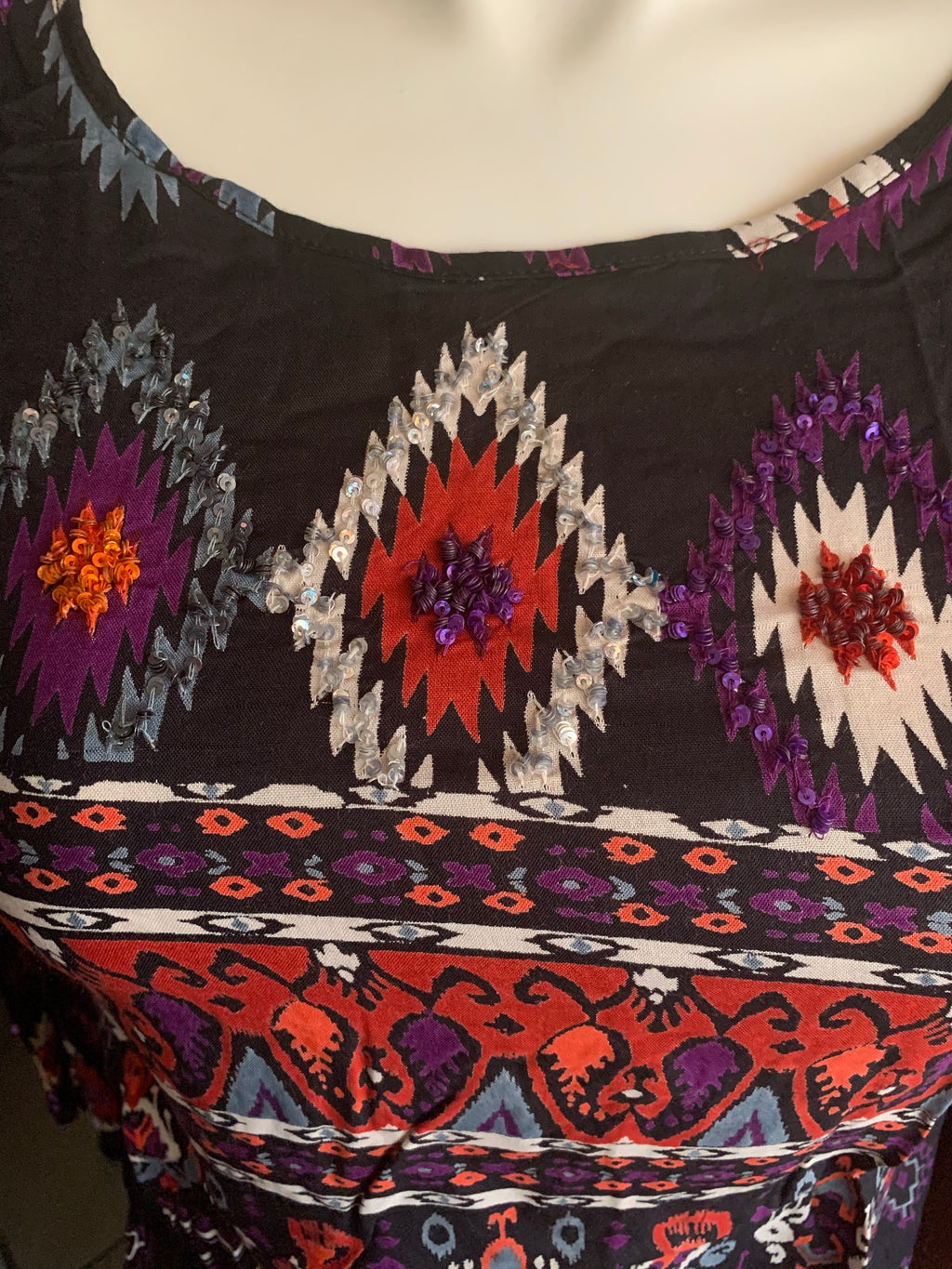 Angie Boho Peep Sleeve Top