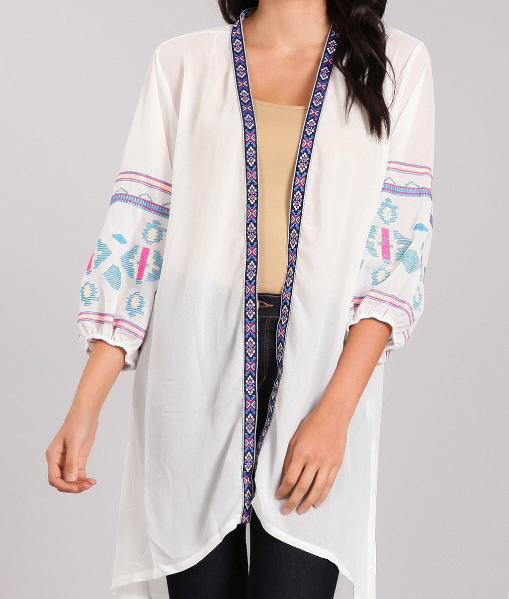 Cardigan Embroidery Sleeve