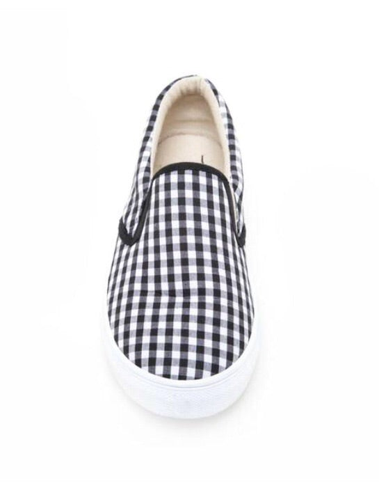 Shoes Plaid Slip On Sneaker